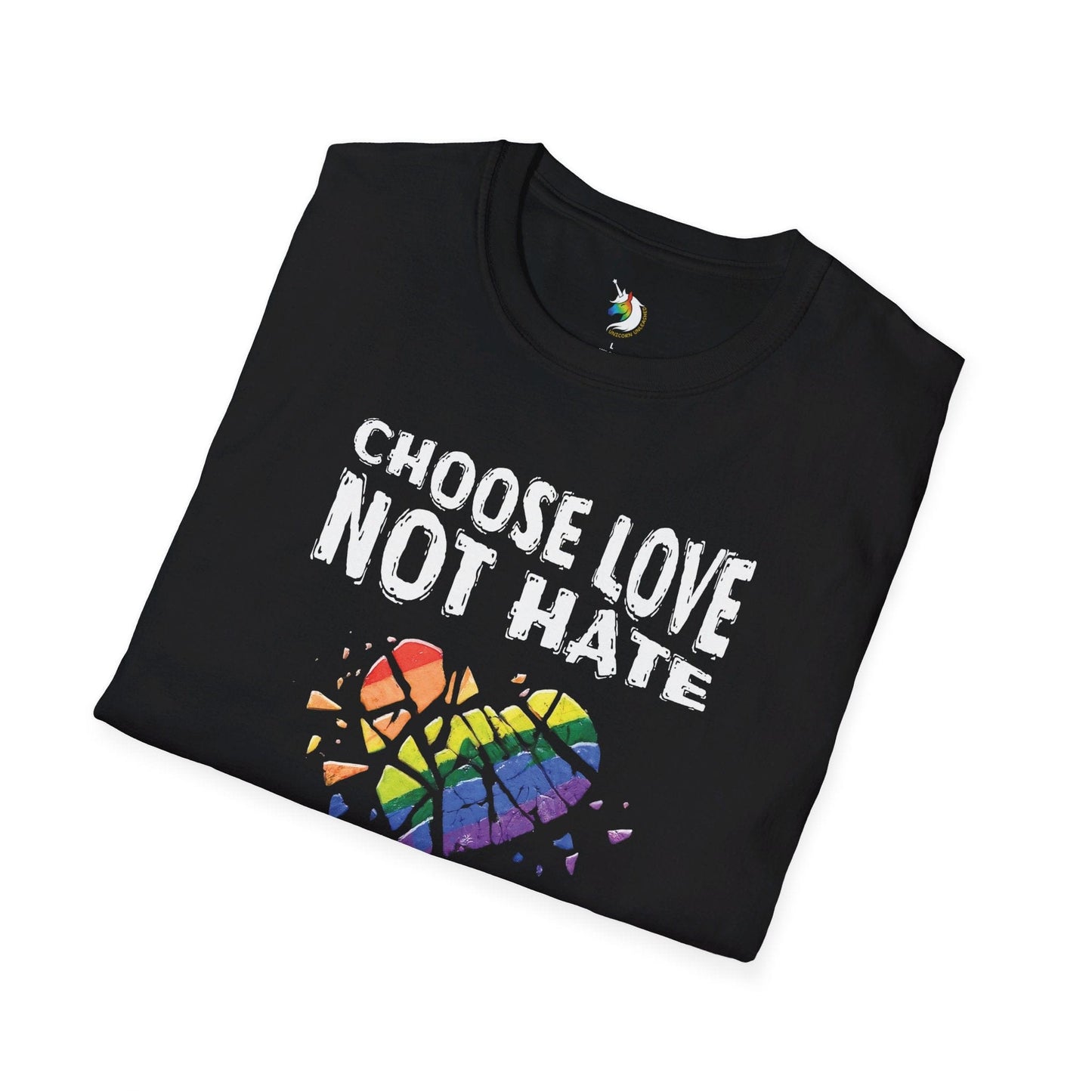 Choose Love Broken Heart (Color) Unisex T-Shirt