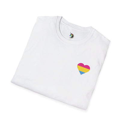 Mini Pansexual Heart Unisex T-Shirt