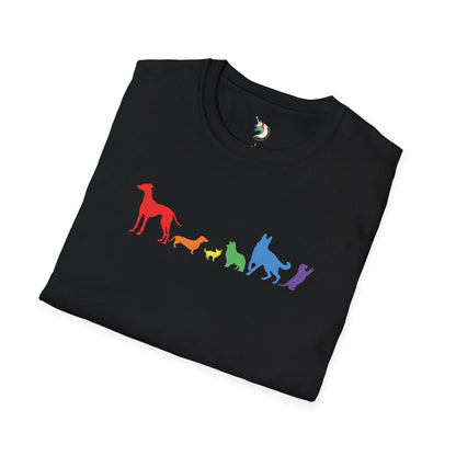 Rainbow Dogs Unisex T-Shirt