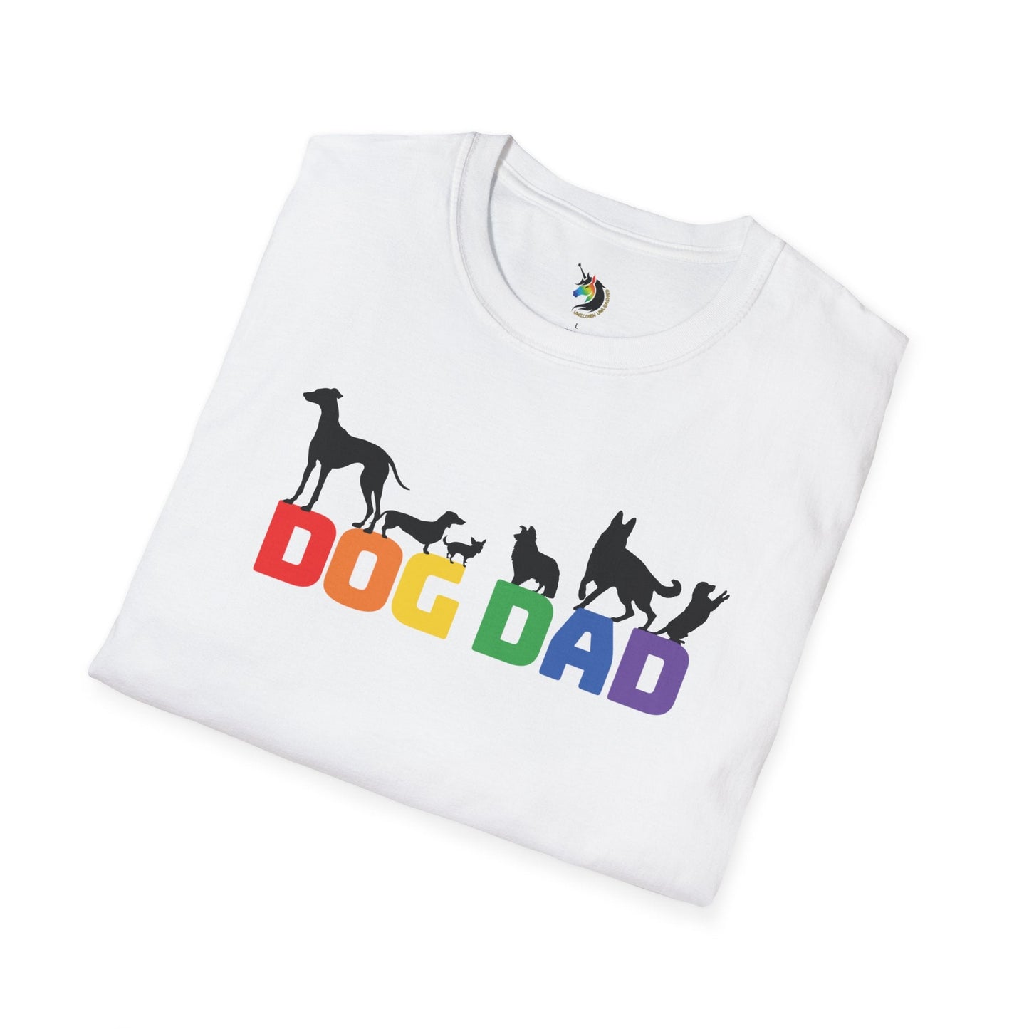 Dog Dad Silhouettes Unisex T-Shirt