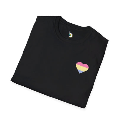 Mini Pansexual Heart Unisex T-Shirt