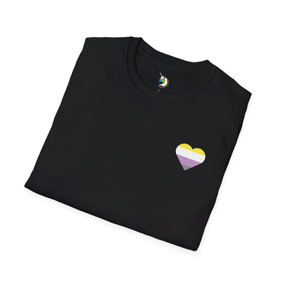 Mini Nonbinary Heart Unisex T-Shirt