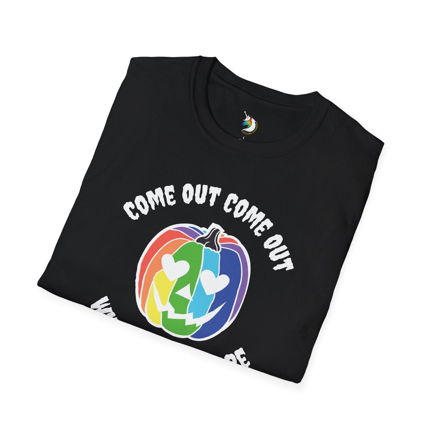 Halloween Come Out Rainbow Unisex T-Shirt