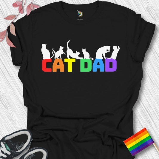 Cat Dad Silhouettes Unisex T-Shirt