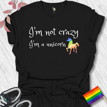 Crazy Rainbow Unicorn Unisex T-Shirt