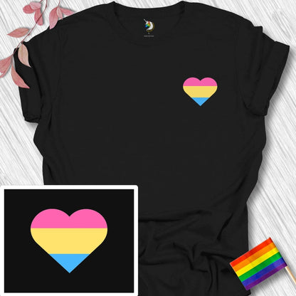 Mini Pansexual Heart Unisex T-Shirt