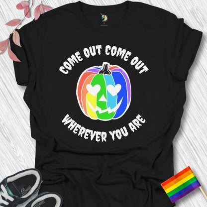 Halloween Come Out Rainbow Unisex T-Shirt