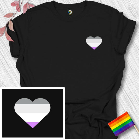 Mini Asexual Heart Unisex T-Shirt