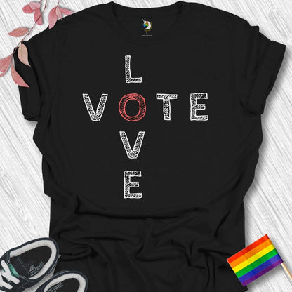 Crossword Vote Love Unisex T-Shirt