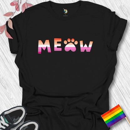 Lesbian Meow Paw Unisex T-Shirt