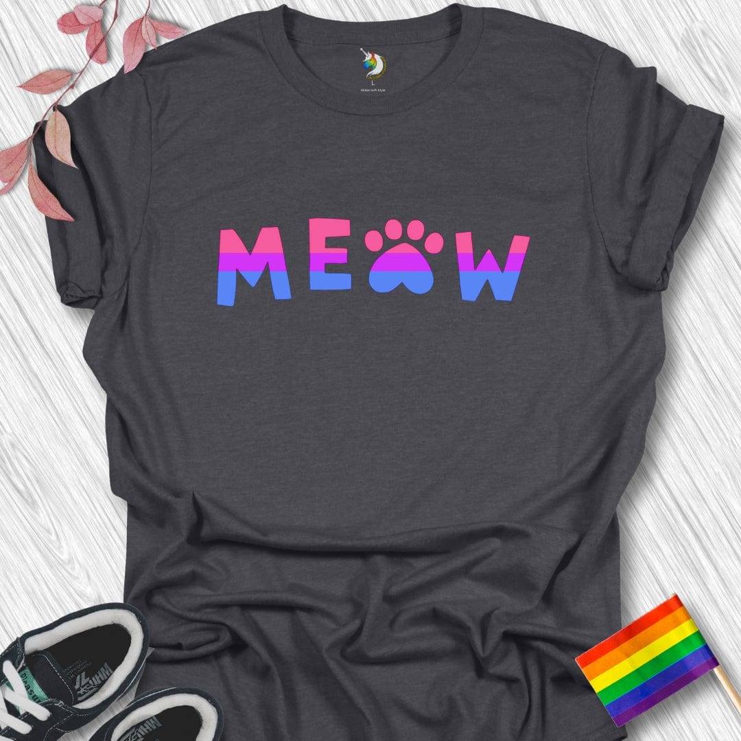 Bisexual Meow Paw Unisex T-Shirt