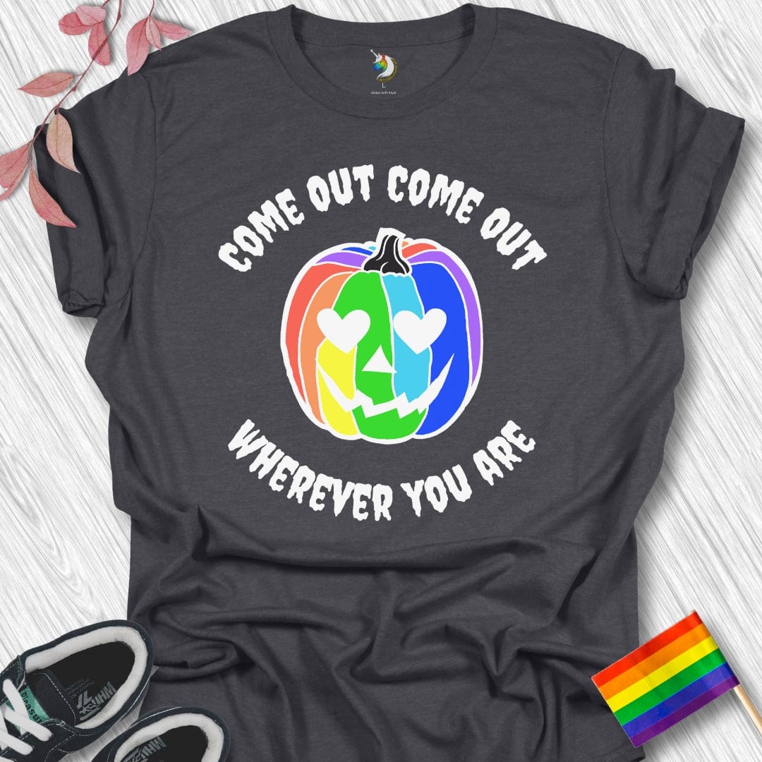 Halloween Come Out Rainbow Unisex T-Shirt