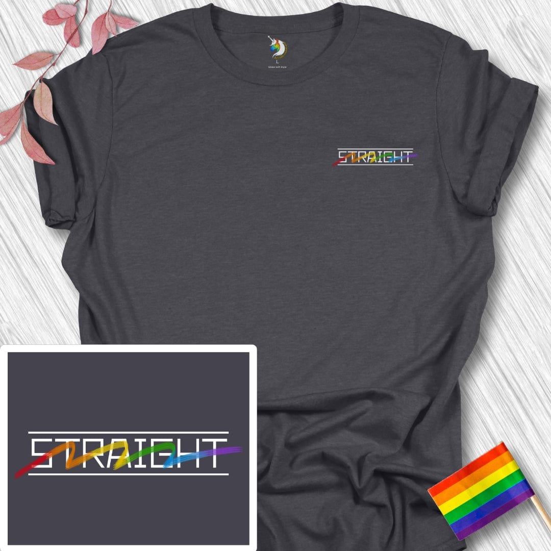 Straight Line-through Unisex Tee