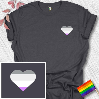 Mini Asexual Heart Unisex T-Shirt