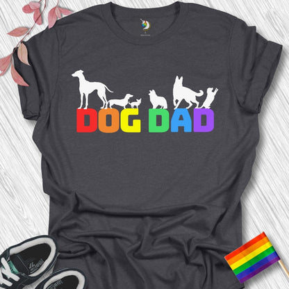 Dog Dad Silhouettes Unisex T-Shirt