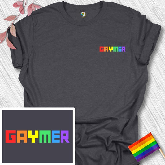 Mini Square Rainbow GAYMER Unisex T-Shirt