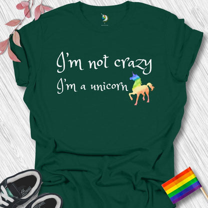 Crazy Rainbow Unicorn Unisex T-Shirt