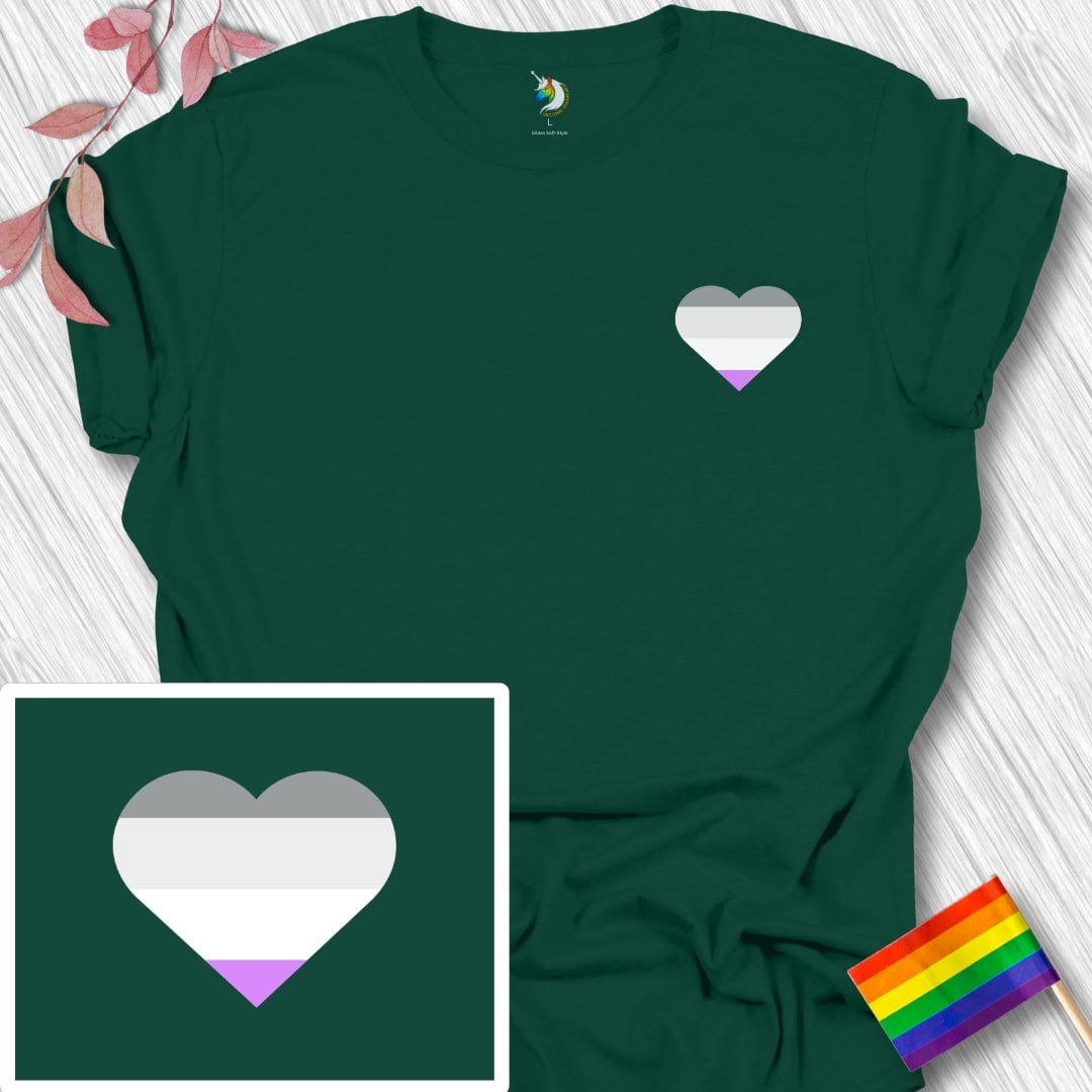 Mini Asexual Heart Unisex T-Shirt