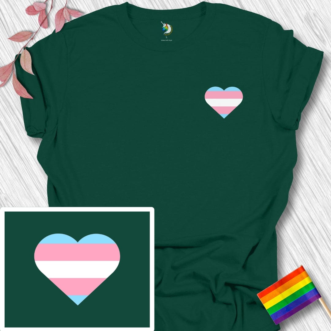 Mini Transgender Heart Unisex T-Shirt