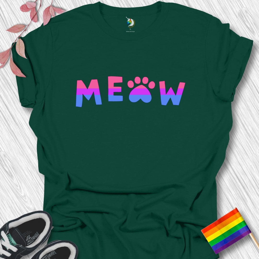 Bisexual Meow Paw Unisex T-Shirt