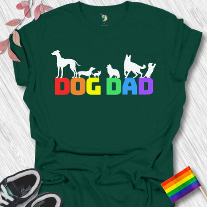 Dog Dad Silhouettes Unisex T-Shirt