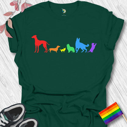 Rainbow Dogs Unisex T-Shirt