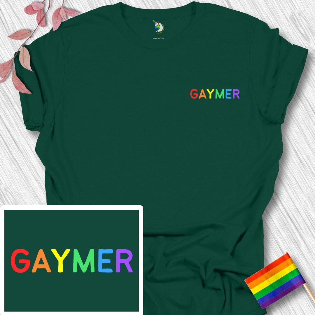 Mini Rainbow Gaymer Unisex T-Shirt