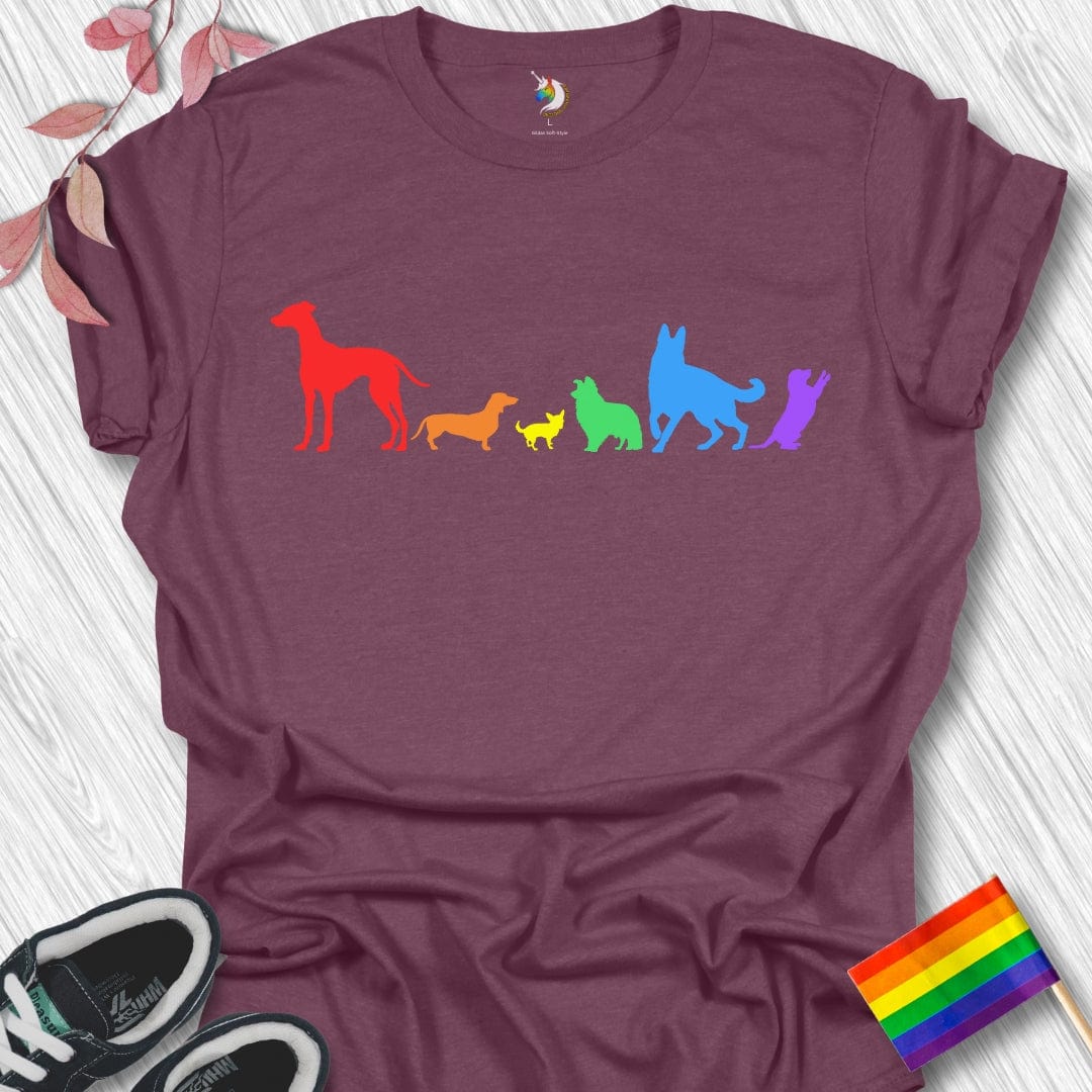 Rainbow Dogs Unisex T-Shirt