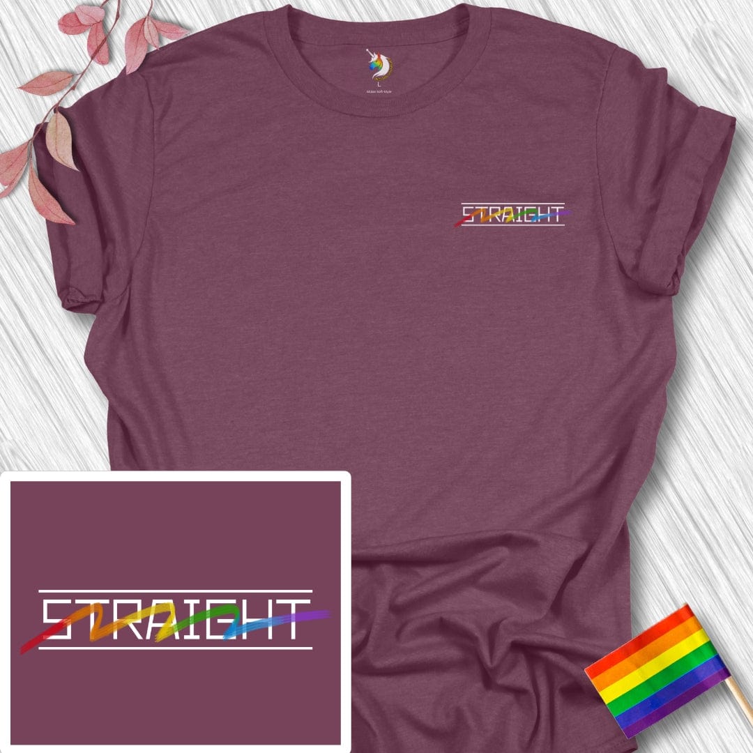 Straight Line-through Unisex Tee