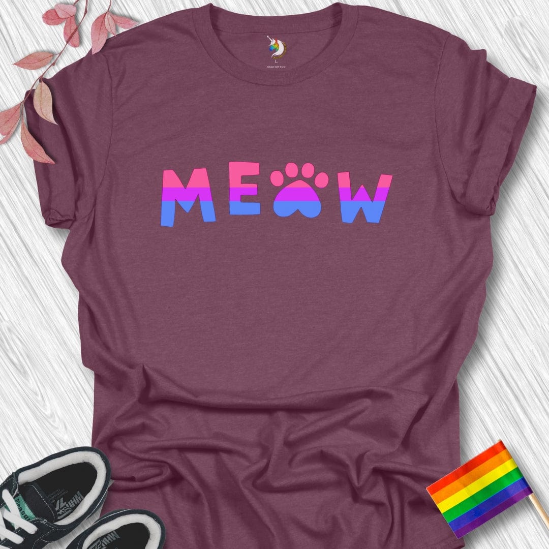 Bisexual Meow Paw Unisex T-Shirt