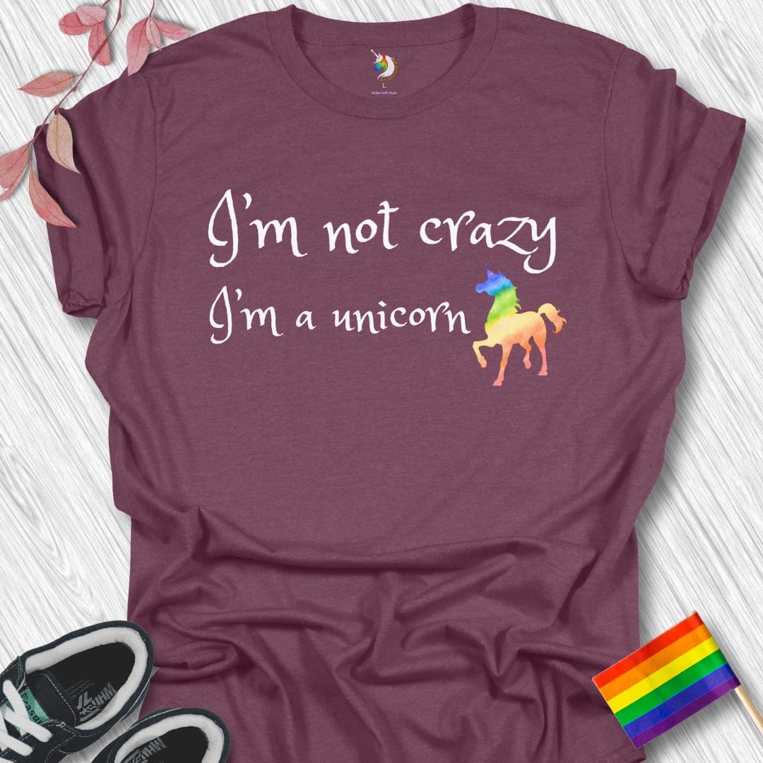 Crazy Rainbow Unicorn Unisex T-Shirt