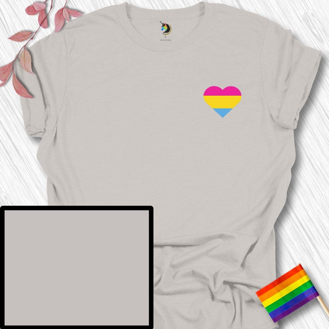 Mini Pansexual Heart Unisex T-Shirt