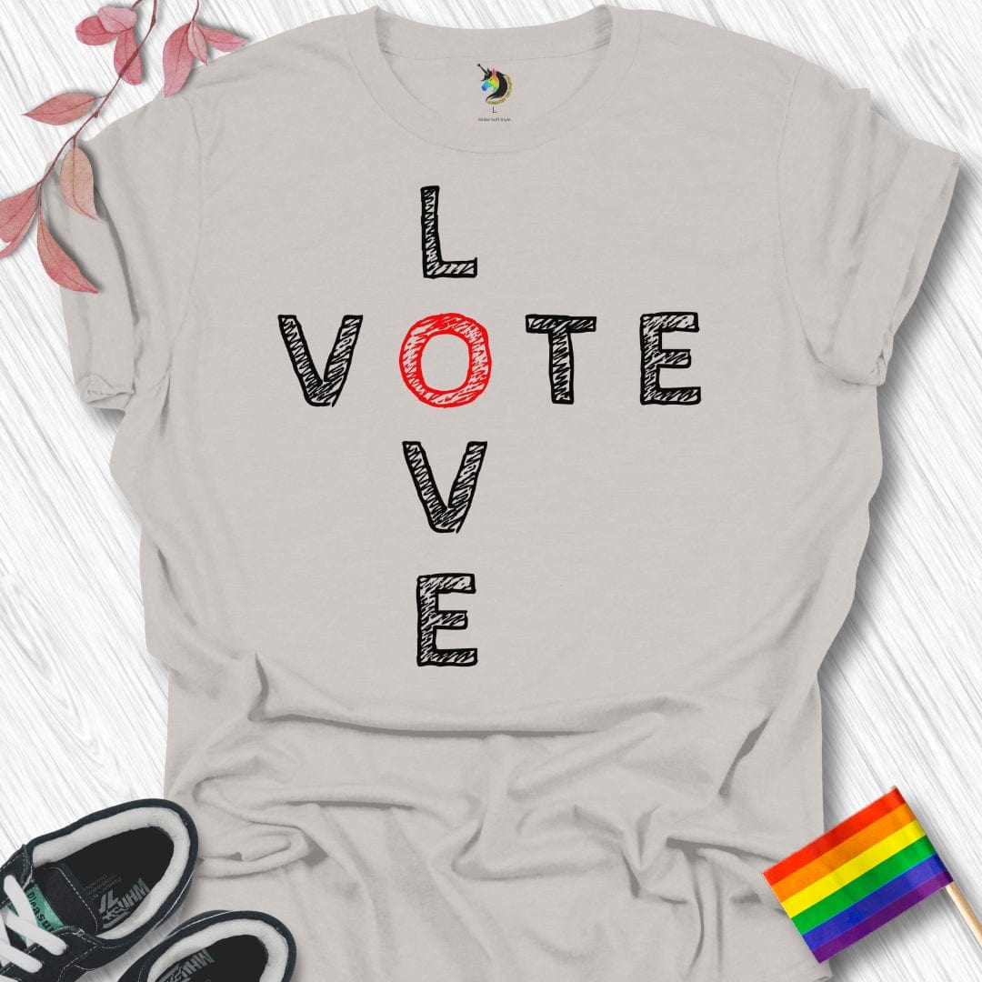 Crossword Vote Love Unisex T-Shirt