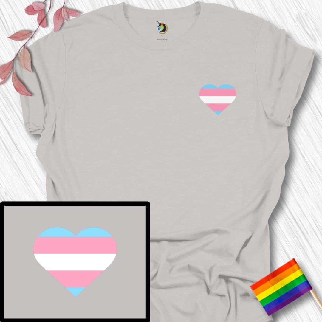 Mini Transgender Heart Unisex T-Shirt