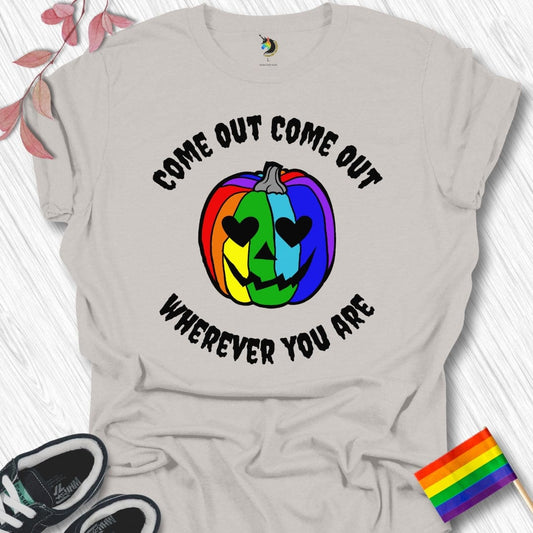 Halloween Come Out Rainbow Unisex T-Shirt