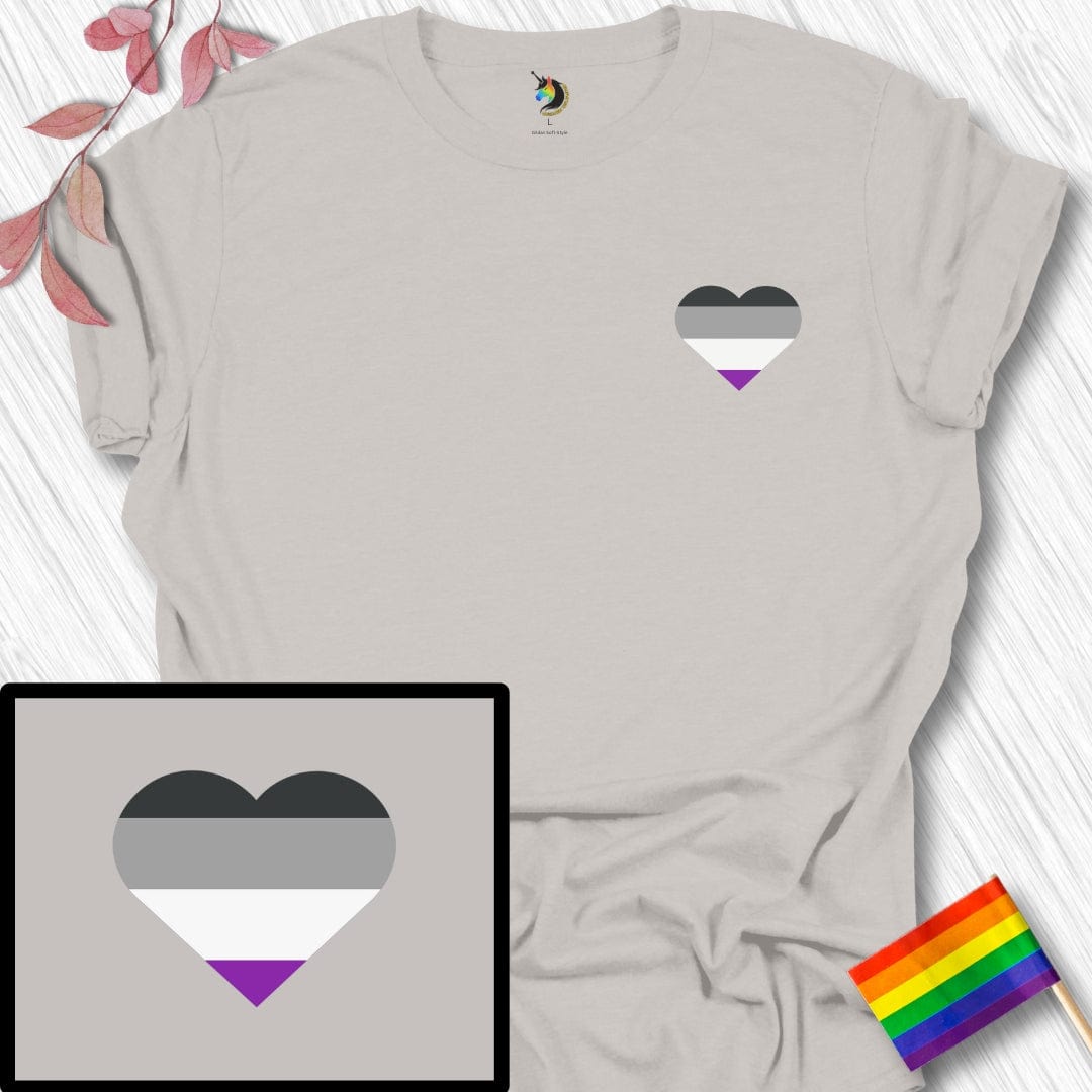 Mini Asexual Heart Unisex T-Shirt