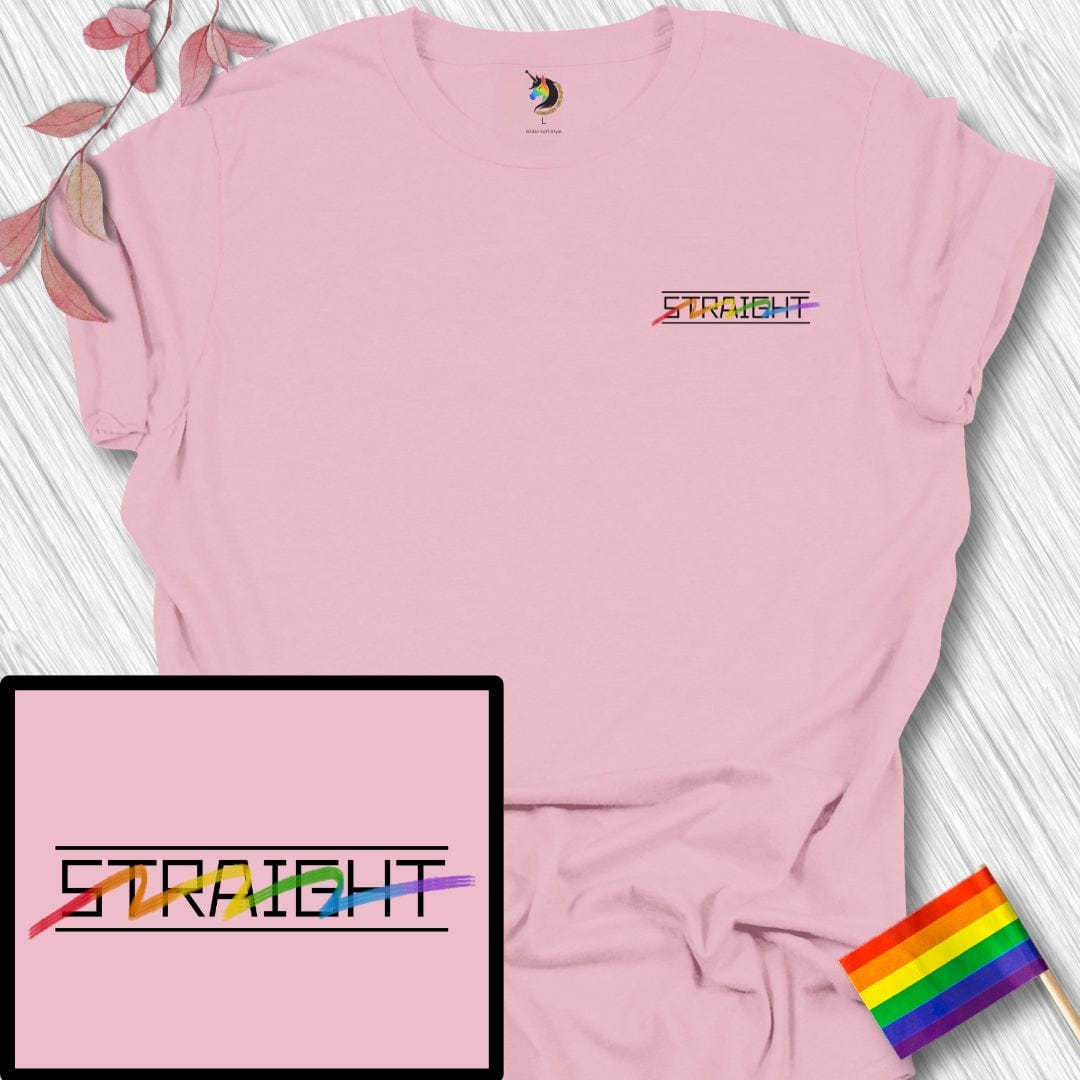 Straight Line-through Unisex Tee