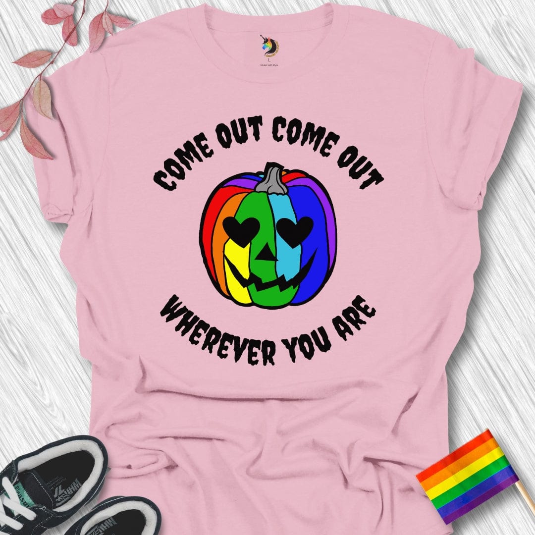 Halloween Come Out Rainbow Unisex T-Shirt