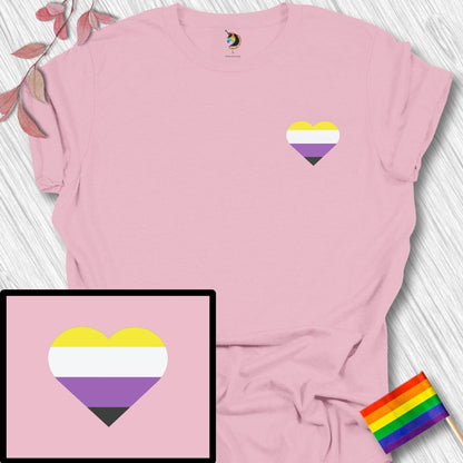 Mini Nonbinary Heart Unisex T-Shirt