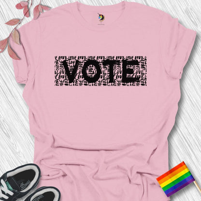 Vote on love pattern Unisex T-Shirt