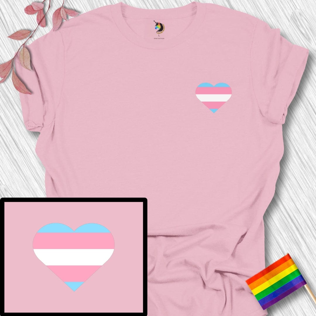 Mini Transgender Heart Unisex T-Shirt