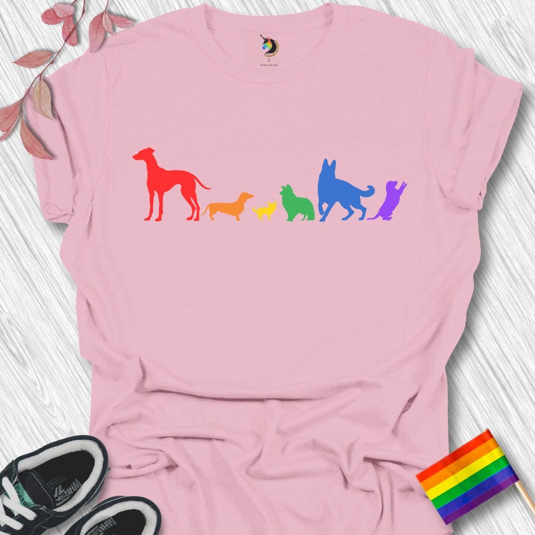 Rainbow Dogs Unisex T-Shirt