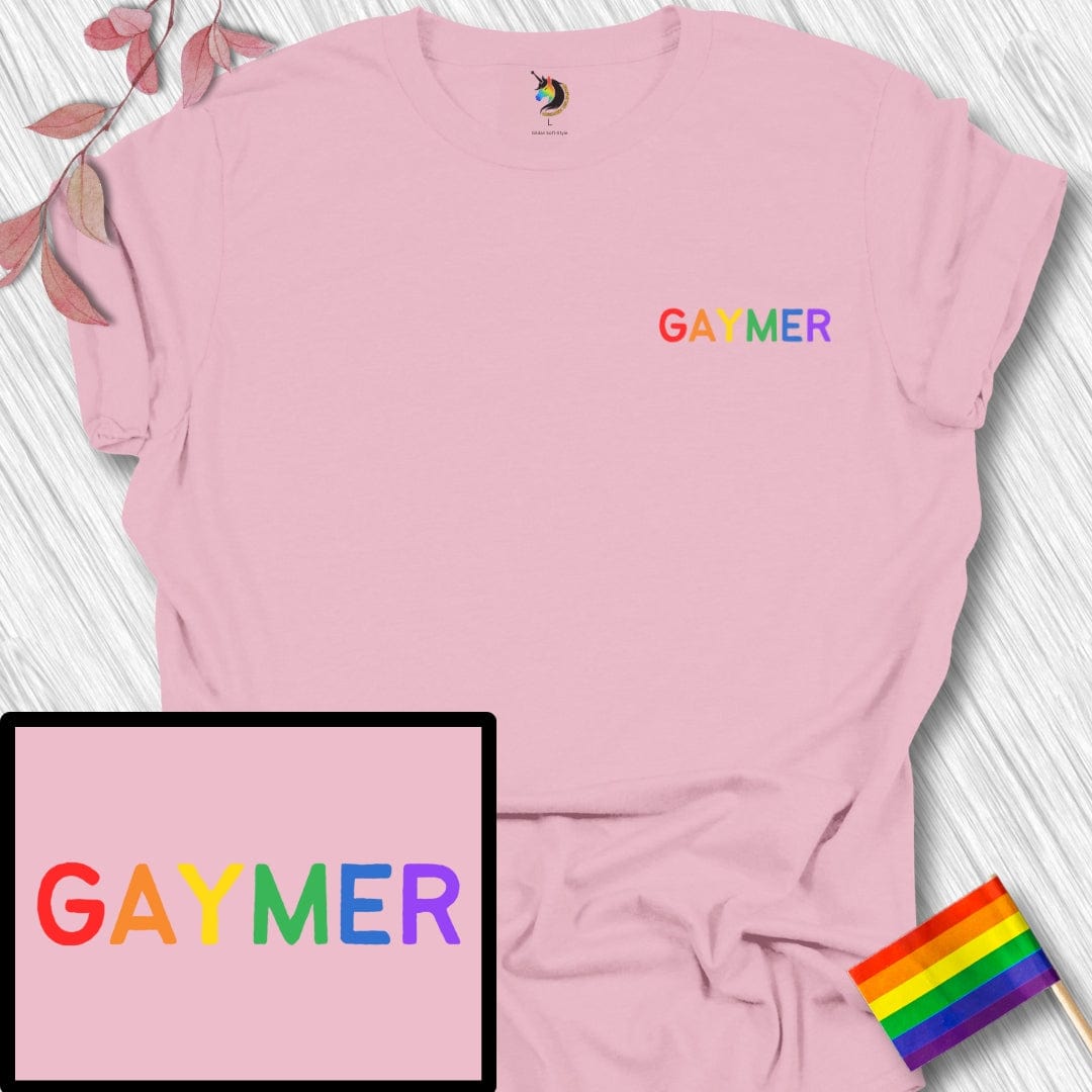 Mini Rainbow Gaymer Unisex T-Shirt