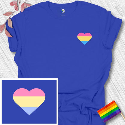 Mini Pansexual Heart Unisex T-Shirt