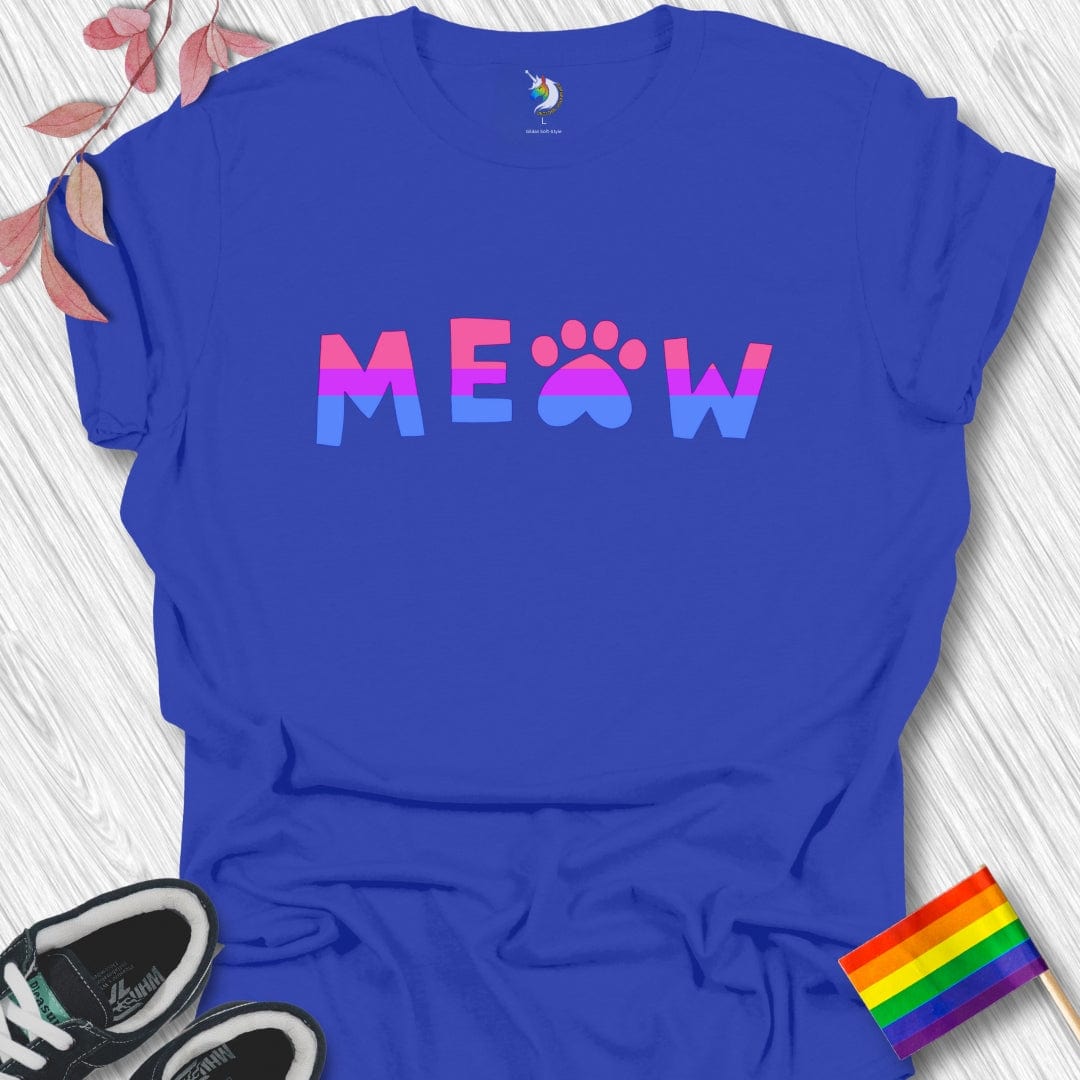 Bisexual Meow Paw Unisex T-Shirt