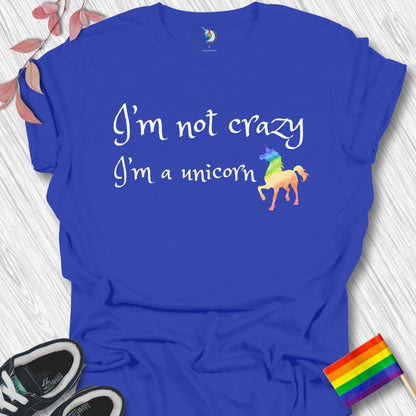 Crazy Rainbow Unicorn Unisex T-Shirt