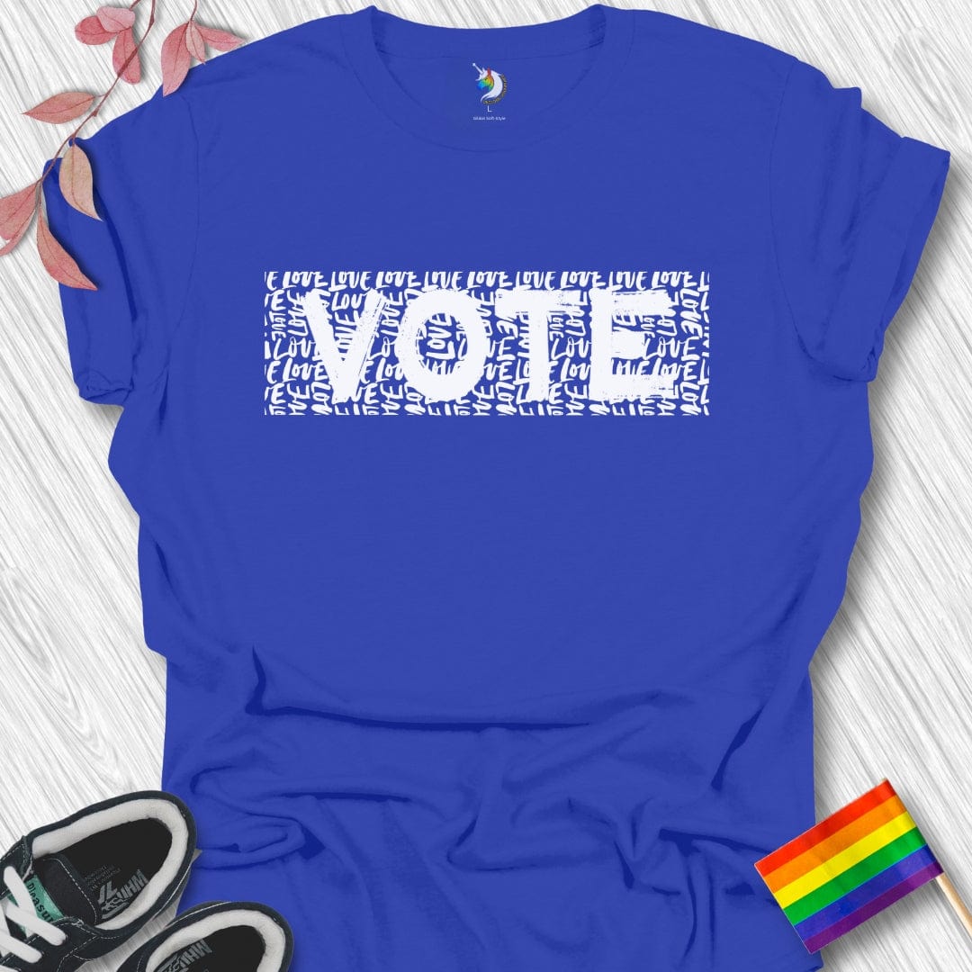 Vote on love pattern Unisex T-Shirt