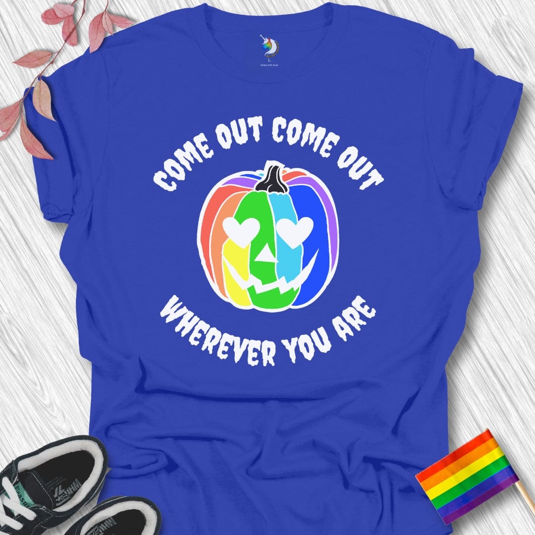 Halloween Come Out Rainbow Unisex T-Shirt