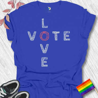 Crossword Vote Love Unisex T-Shirt