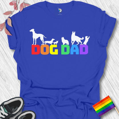 Dog Dad Silhouettes Unisex T-Shirt